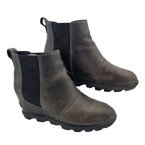 Sorel‎ Womens 9 Joan Of Arctic Wedge II Waterproof Chelsea Boots - Picture 1 of 15